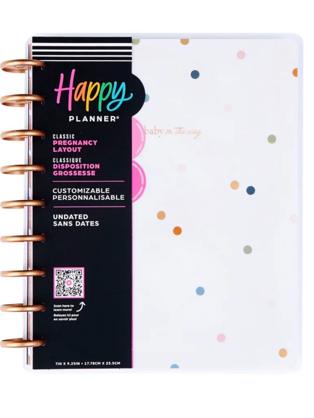 NWT-Happy Planner Undated Baby on the Way Pregnancy Planner & Large Sticker Book